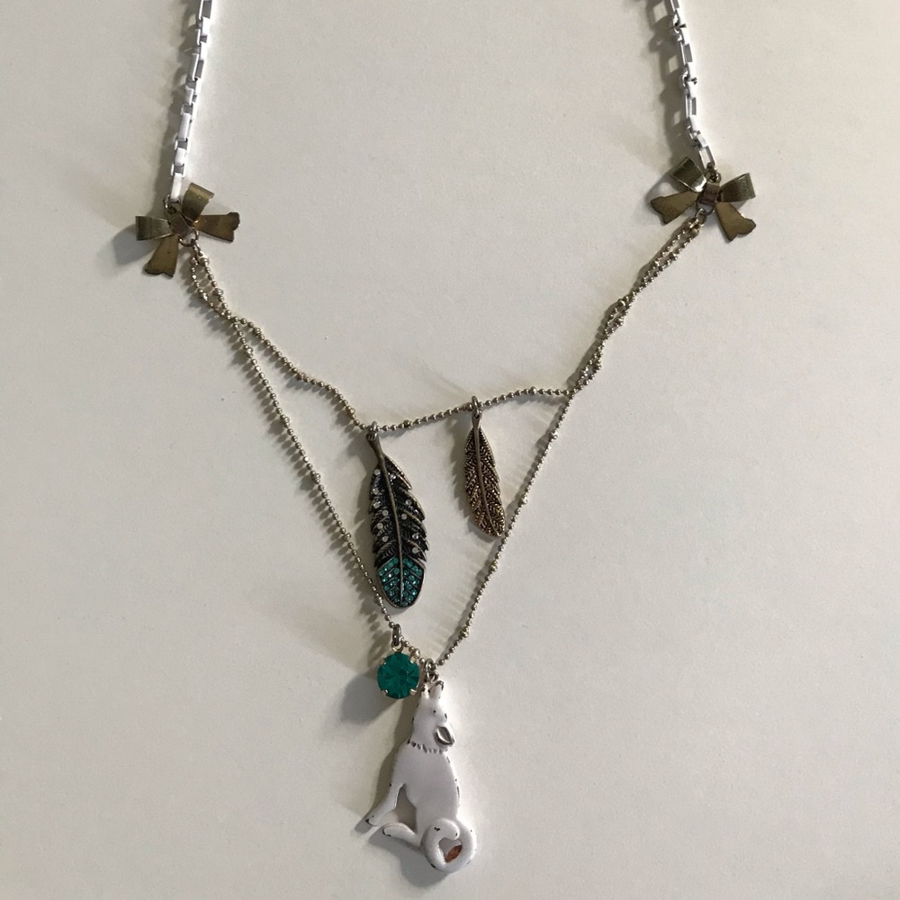 Betsey Johnson Indian Summer Coyote Necklace